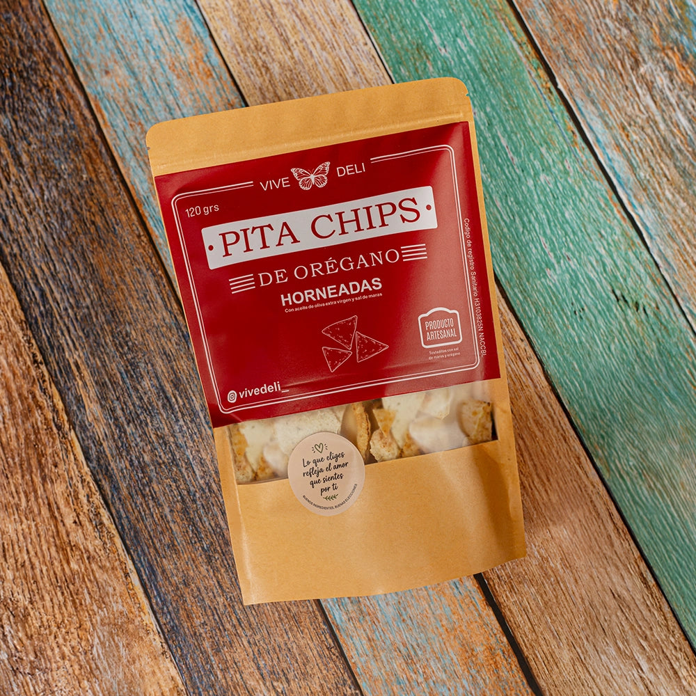 Pita chips de orégano