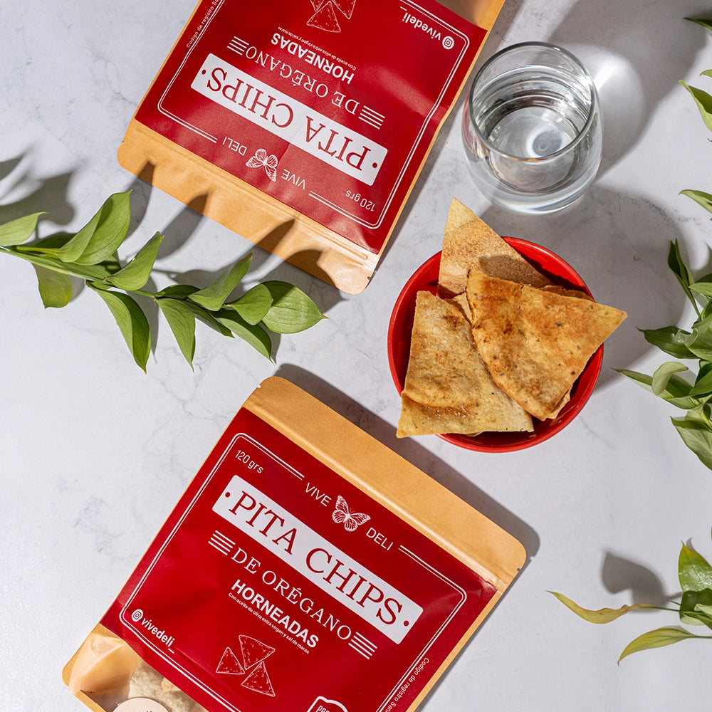 Pita chips de orégano
