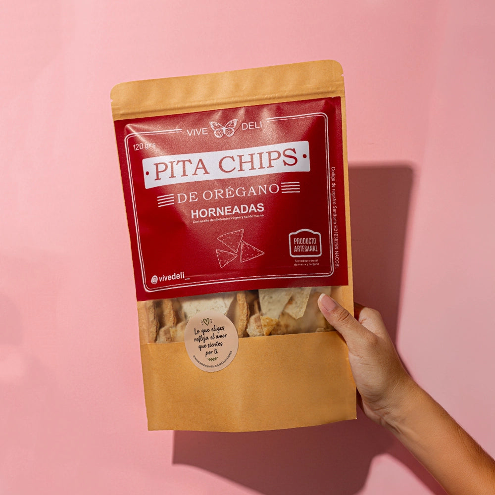 Pita chips de orégano